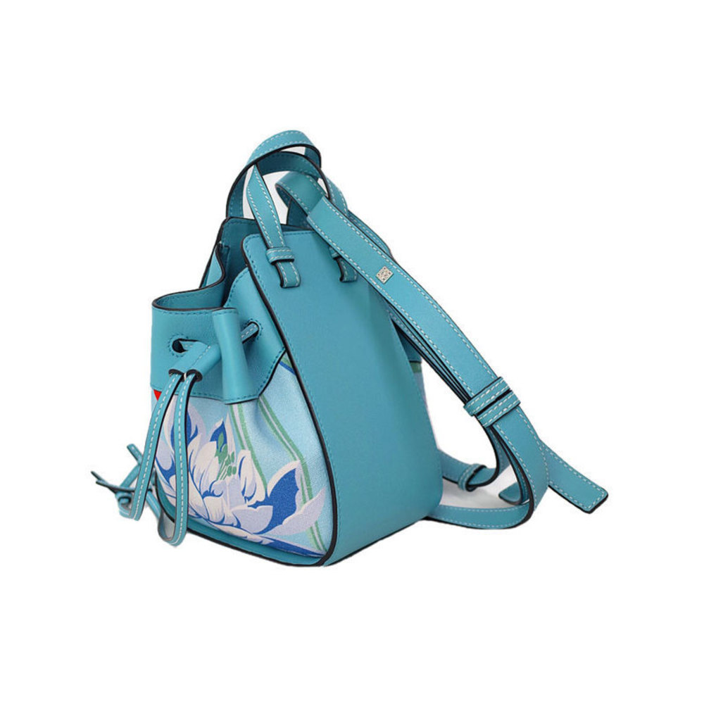 Loewe Hammock Drawstring Mini Bag Light Blue Aqua - image 2